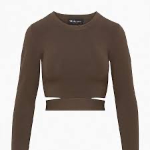 Aritzia Ten by Babaton Retrospect Sweater in Mocha Brown - Picture 2 of 4